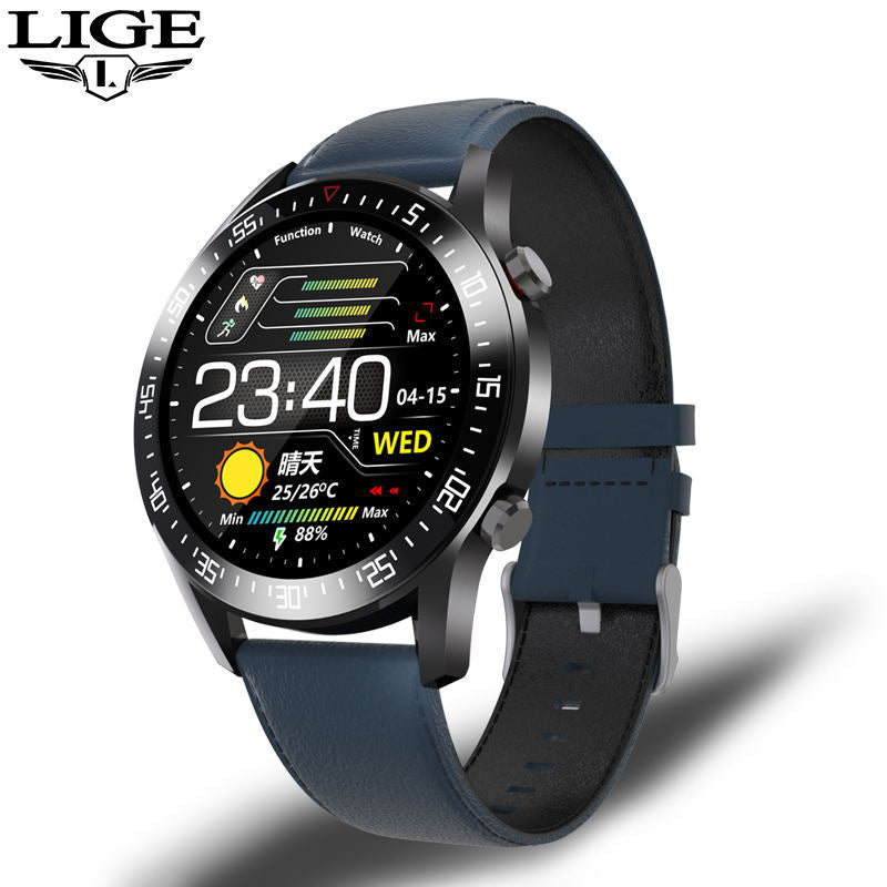 Montre connectée multifonctionnelle avec détection de la fréquence cardiaque, de la pression artérielle et de l'oxygène dans le sang