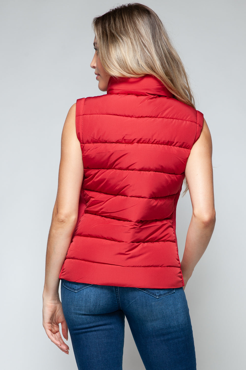 Gilet à col roulé zippé snob avec poches