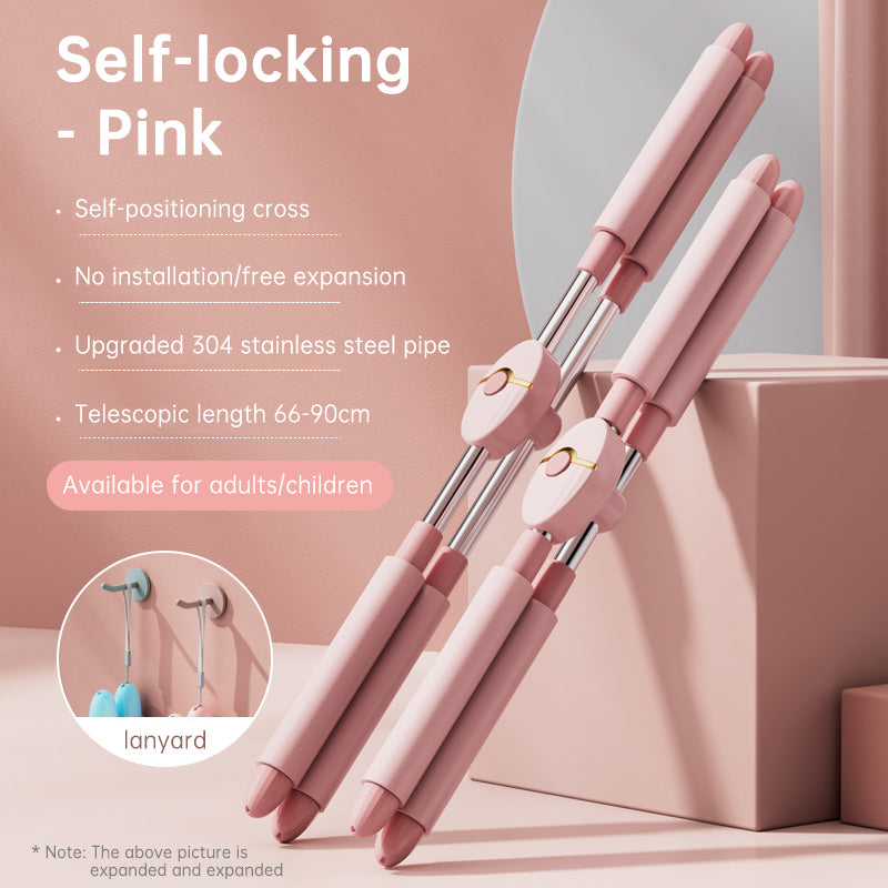 Bâton d'épaule réglable à dos ouvert pour corriger la bosse, bâton de yoga croisé pour corriger la posture