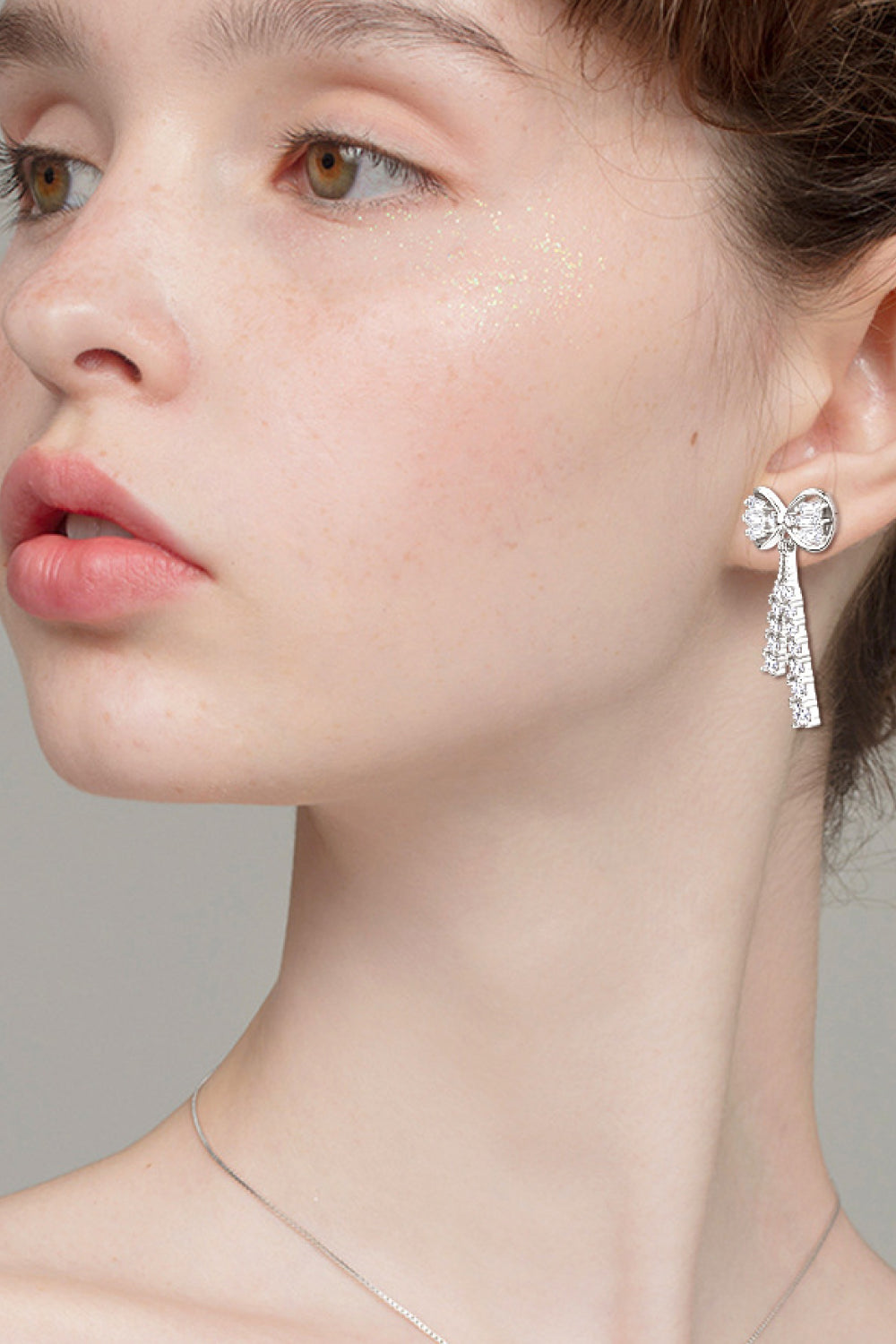 Boucles d'oreilles en argent sterling 925 avec moissanite de 1,12 carat