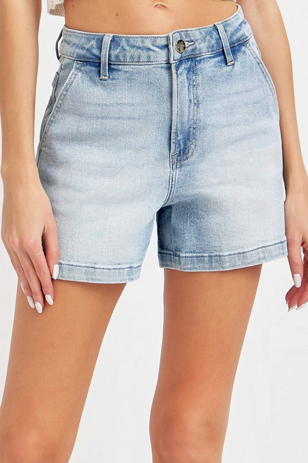 Short en jean taille haute Risen