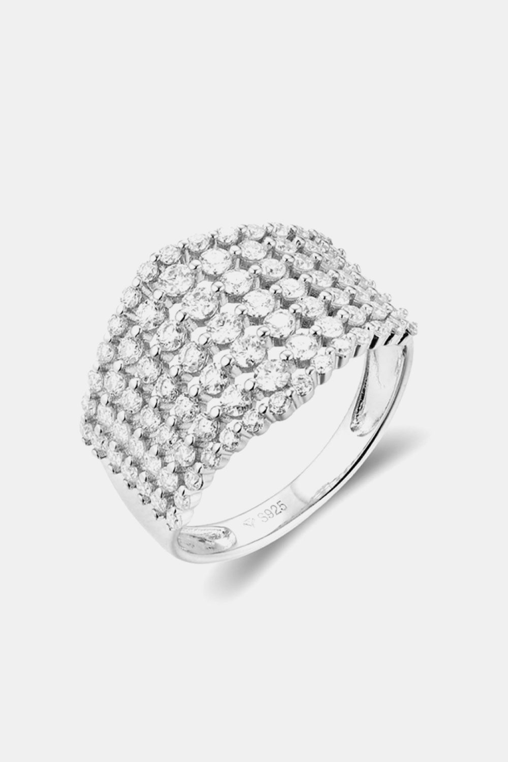Bague en argent sterling 925 avec moissanite de 1,21 carat