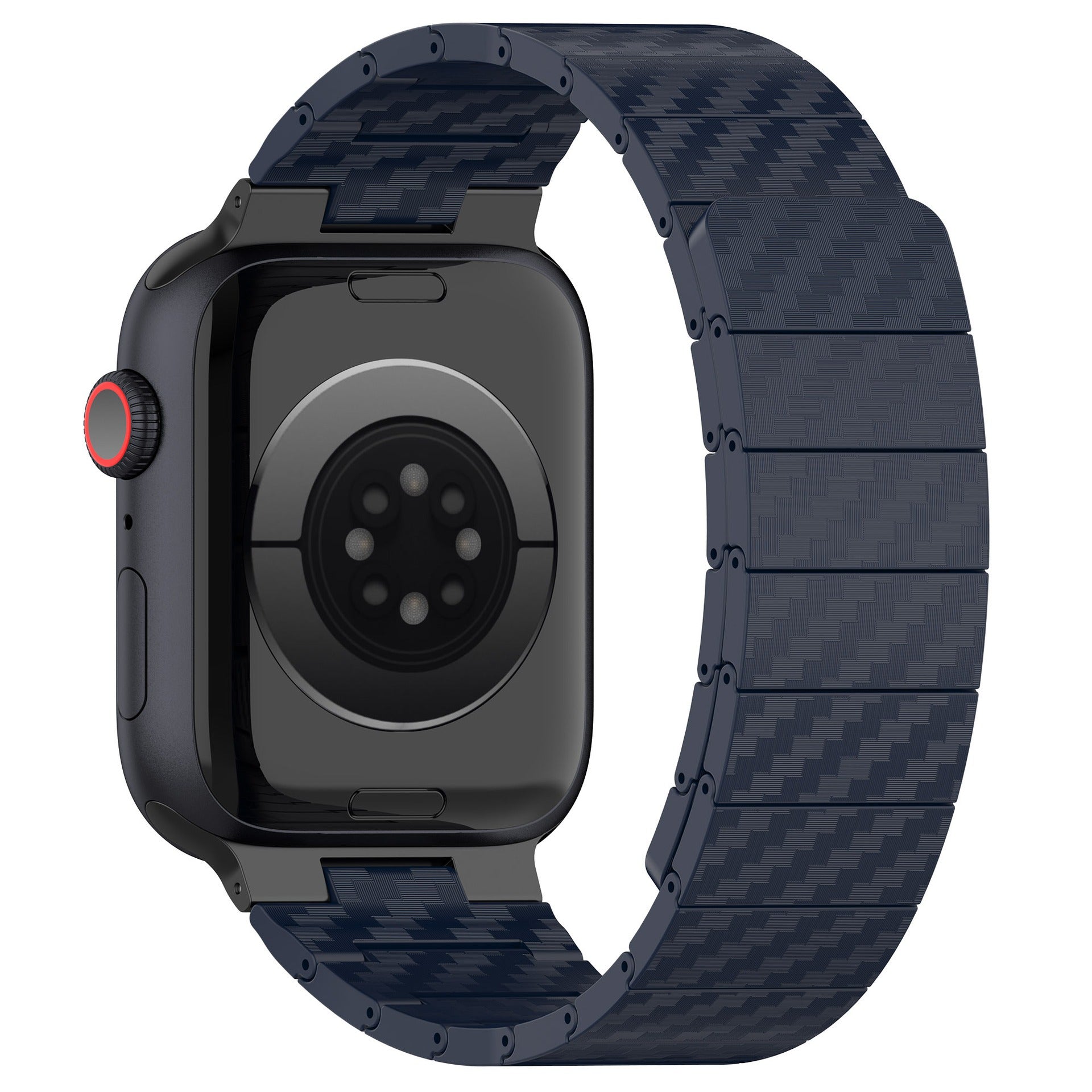 Bracelet de montre magnétique en fibre de carbone pour Apple Watch iWatch