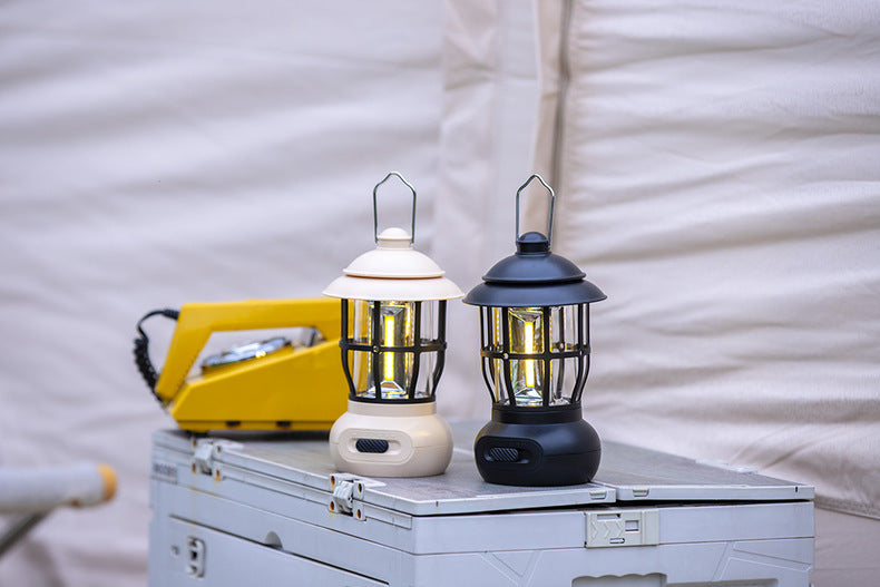 Camping Ligjt Outdoor Ambience Lighting Camping Light Vintage Horse Light Gift USB Charging Tent Camp Lamp