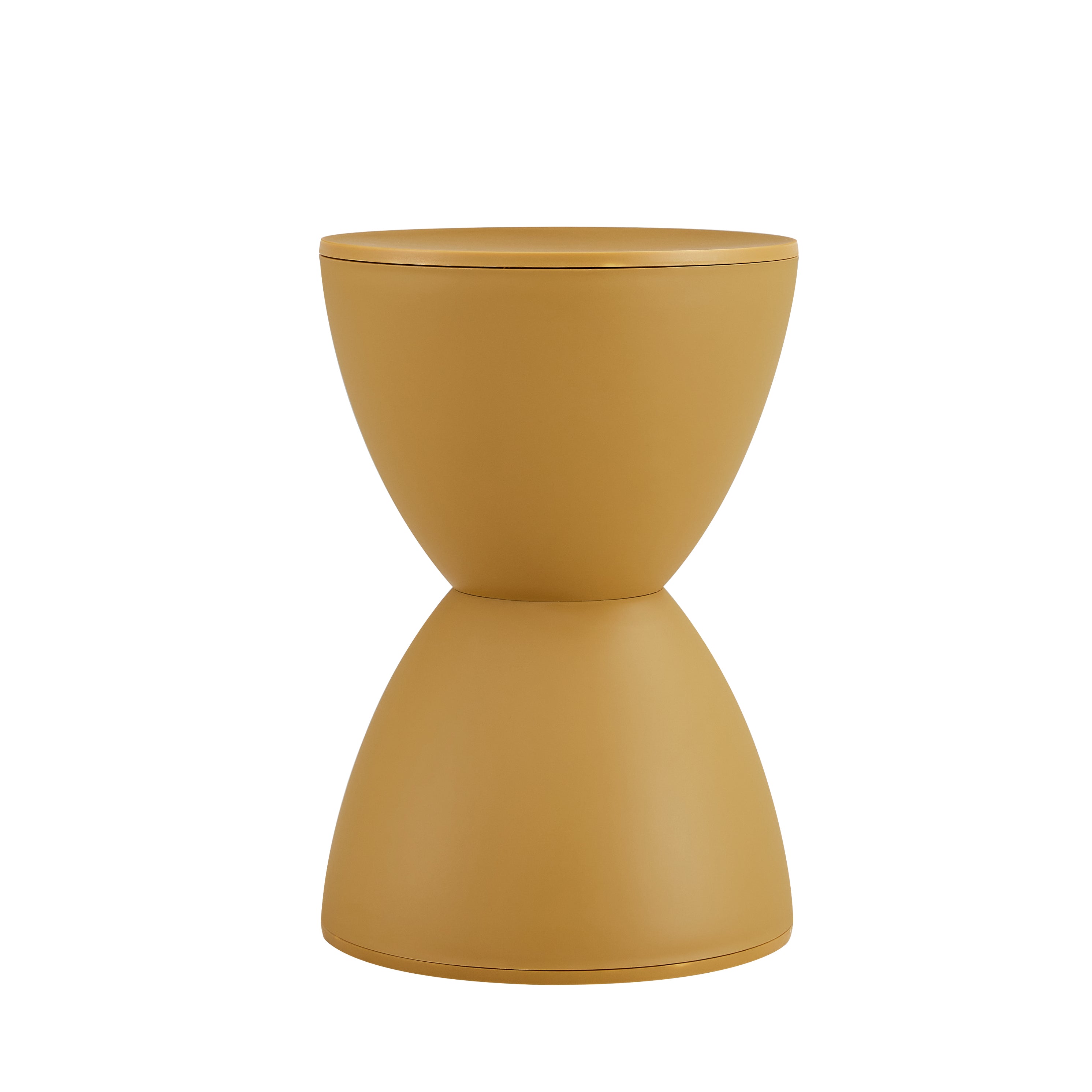 Tabouret de prix en plastique moutarde élégant table d'appoint jaune