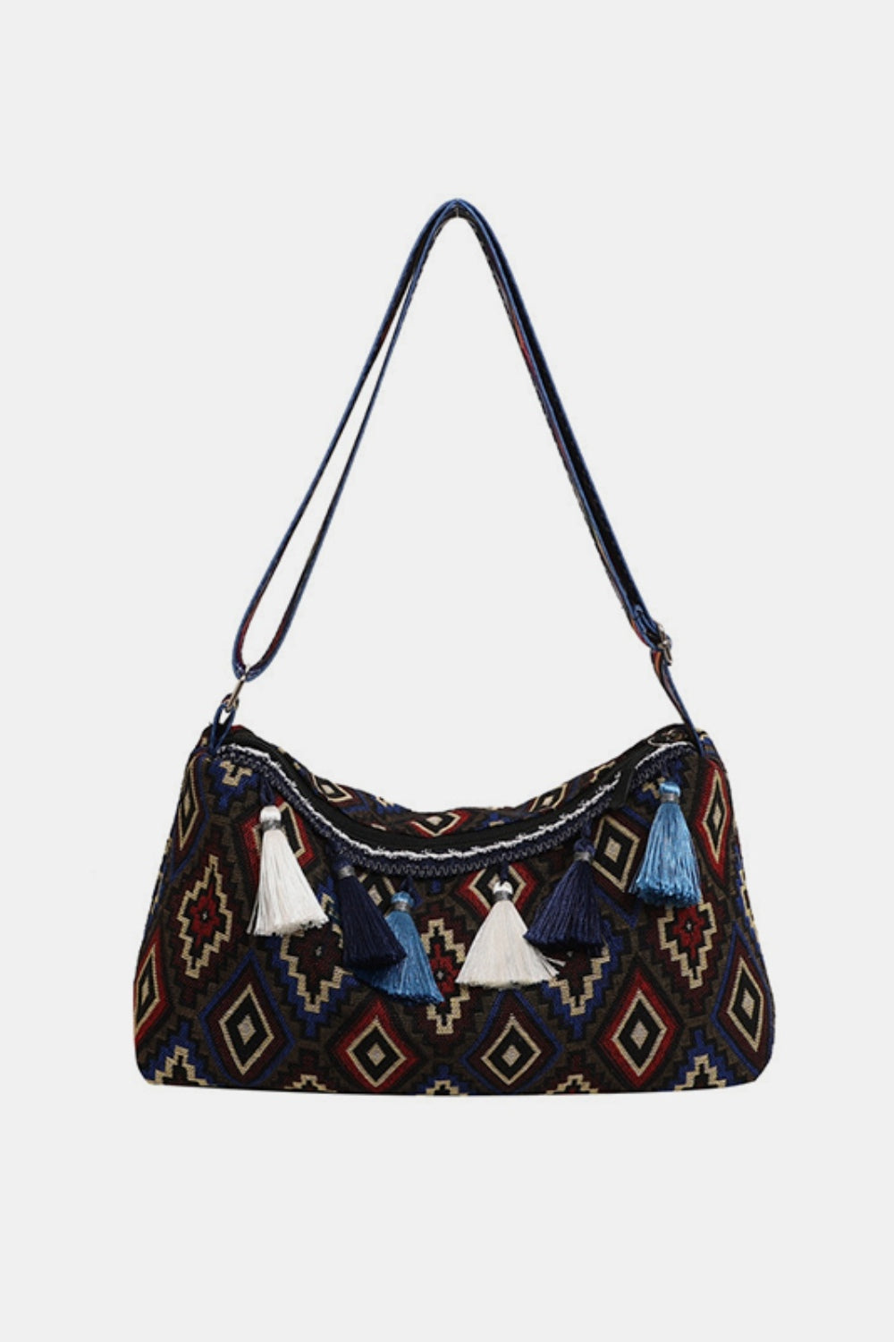 Sac à bandoulière réglable à pompon