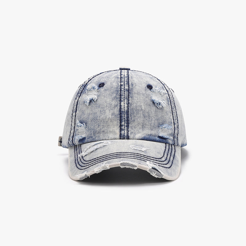 Casquette de baseball en coton vieilli