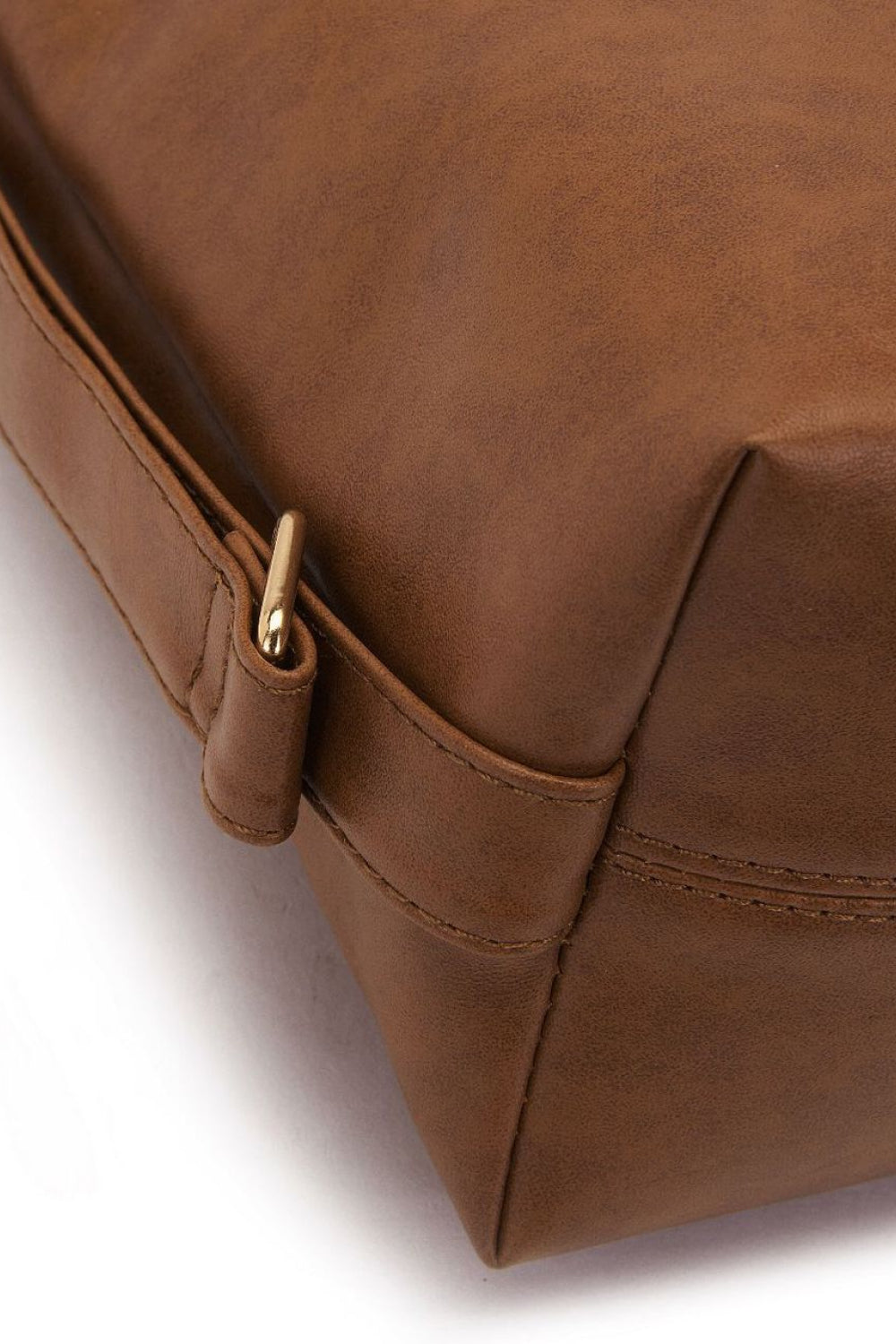 Grand sac à bandoulière en cuir PU