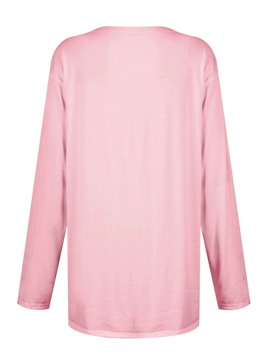 T-shirt à manches longues et col rond avec poches
