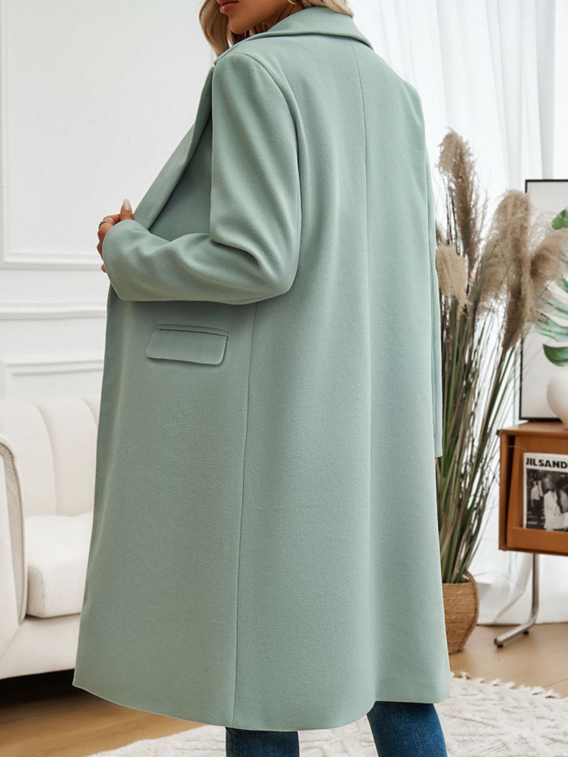 Manteau à manches longues et col à poches Devine