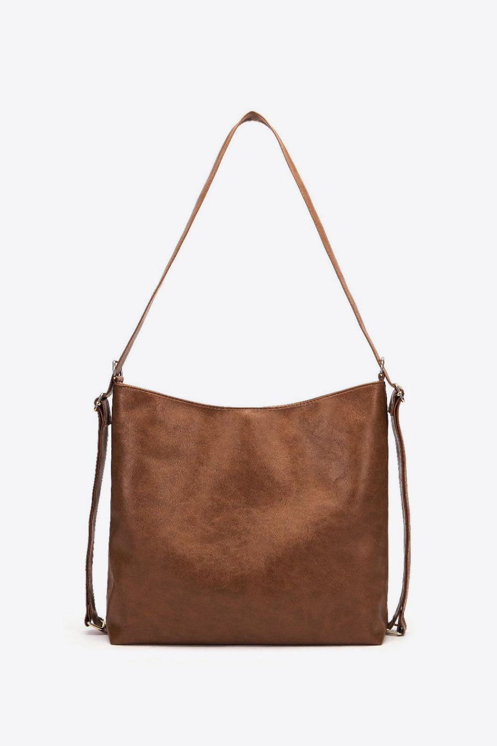Grand sac à bandoulière en cuir PU