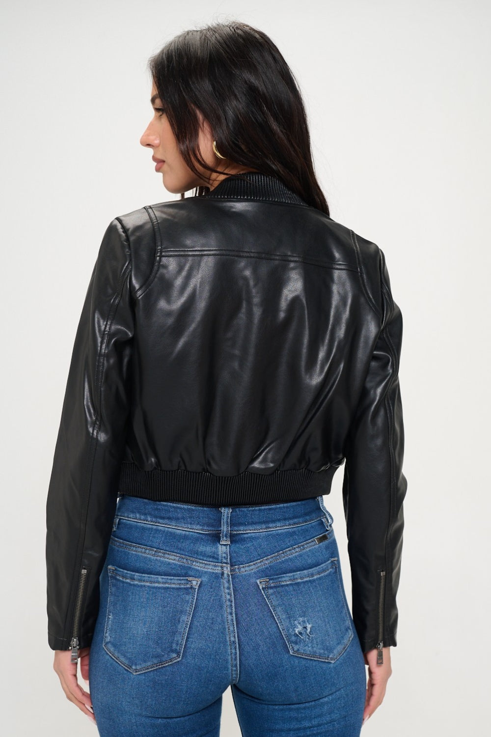 Veste bomber courte zippée Coalition LA