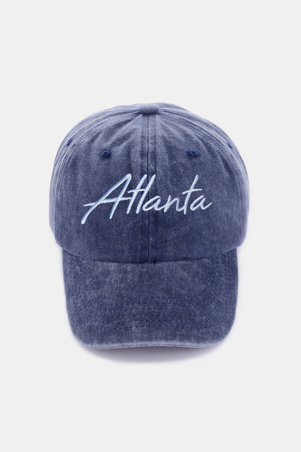 Casquette de baseball brodée Zenana Washed ATLANTA