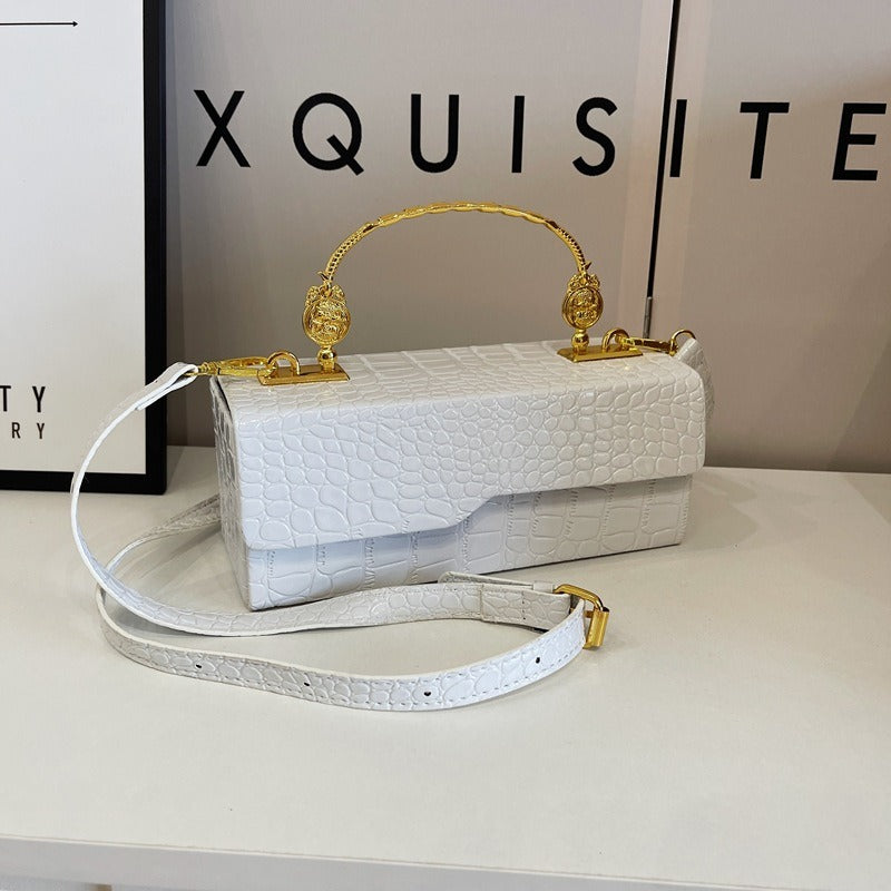 Sac à bandoulière polyvalent en cuir laqué