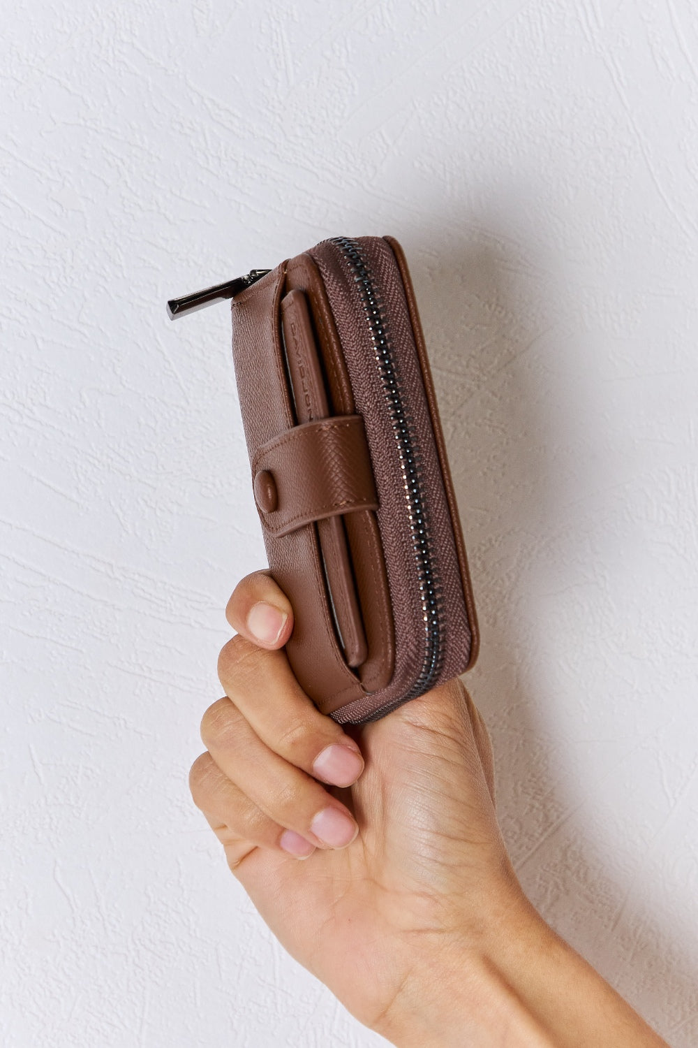 Mini portefeuille en cuir PU David Jones