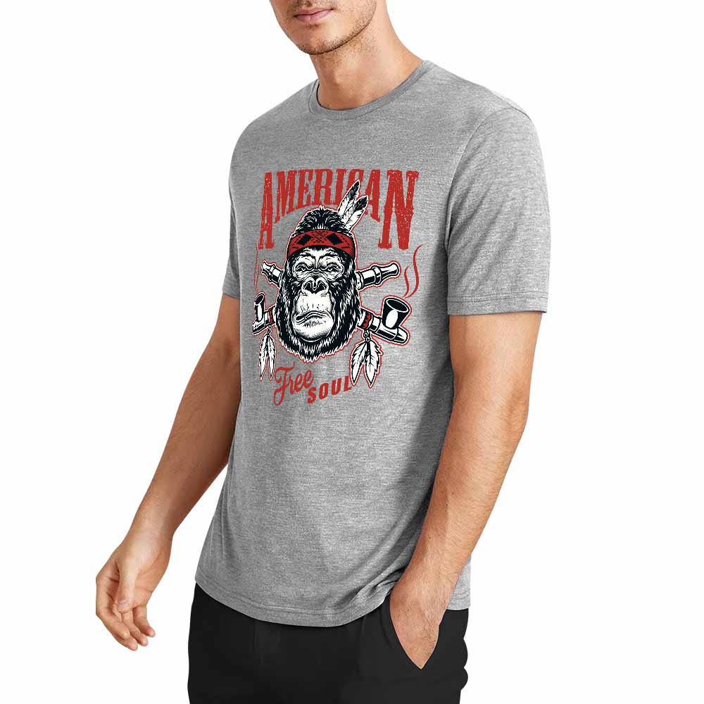 New 2025 Pure cotton short sleeved T-shirt Front print Multiple colors