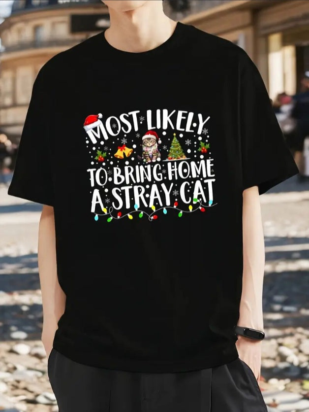 T-shirt imprimé à manches courtes pour homme