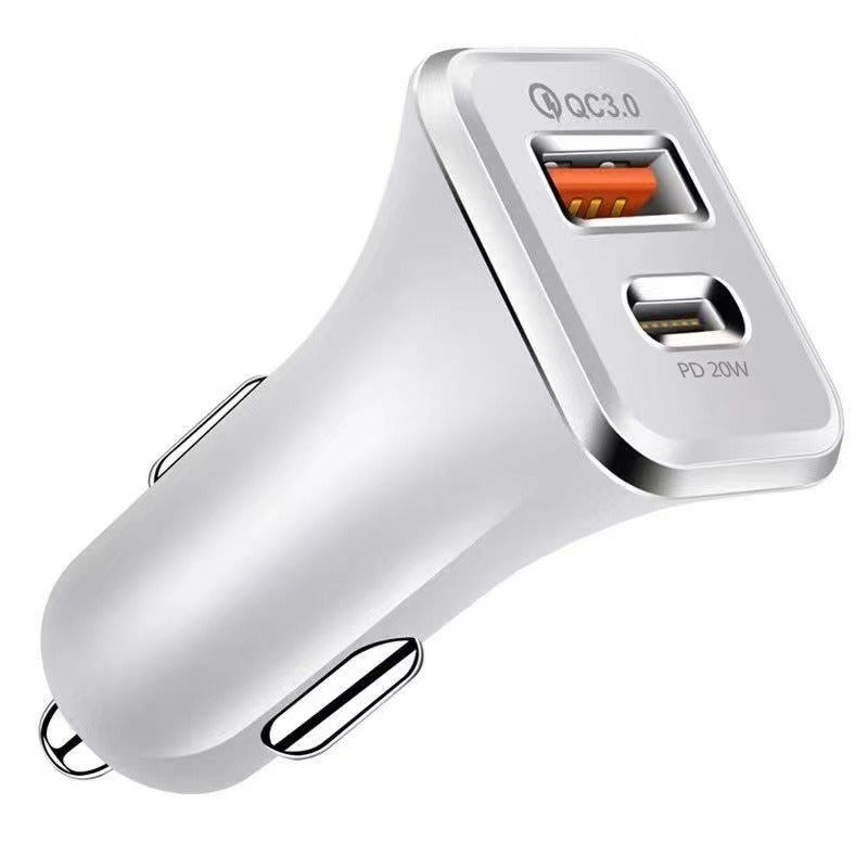 Chargeur de voiture PD TYPE-C, charge rapide, tête de charge de voiture, chargeur 18 W certifié CE QC3.0