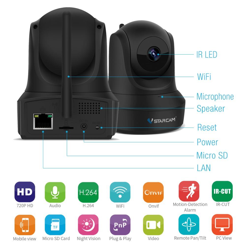 Caméra IP sans fil Full HD 1080P VStarcam C29S, système de surveillance domestique sans fil avec iOS