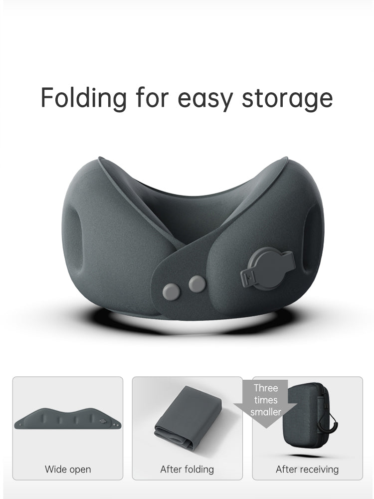 Oreiller gonflable en forme de U, oreiller cervical portable, oreiller cervical pouvant être rangé, voyage en avion, sommeil, oreiller en forme de U, support de cou, housse de cou
