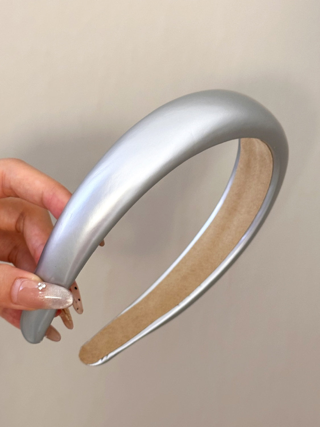 Bandeau large en cuir PU