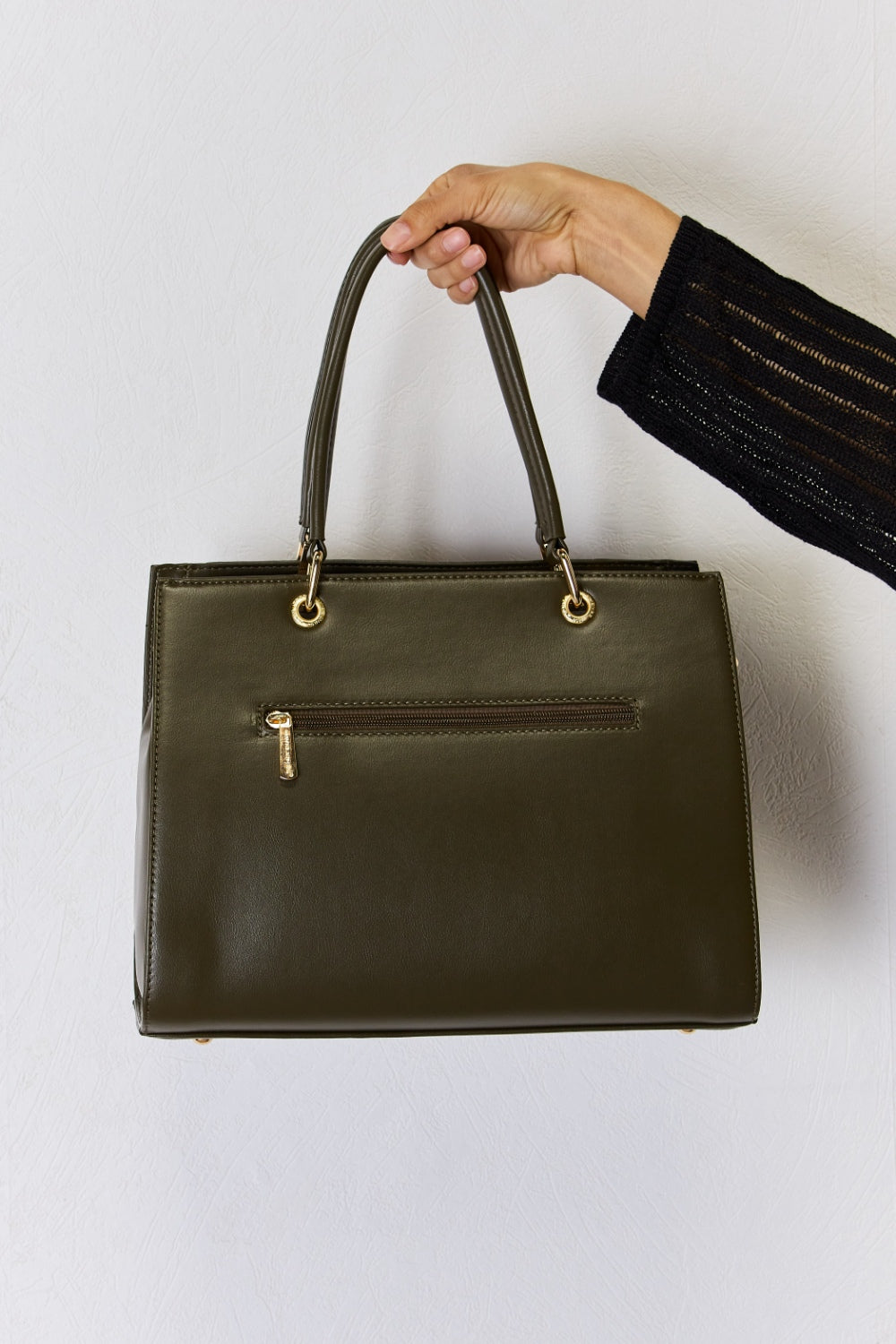 Sac à main en cuir PU texturé David Jones