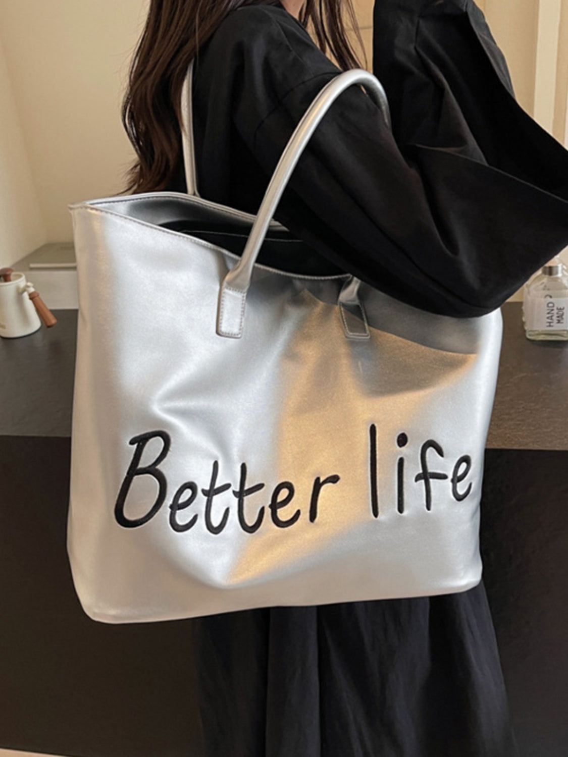 Sac fourre-tout en cuir PU BETTER LIFE