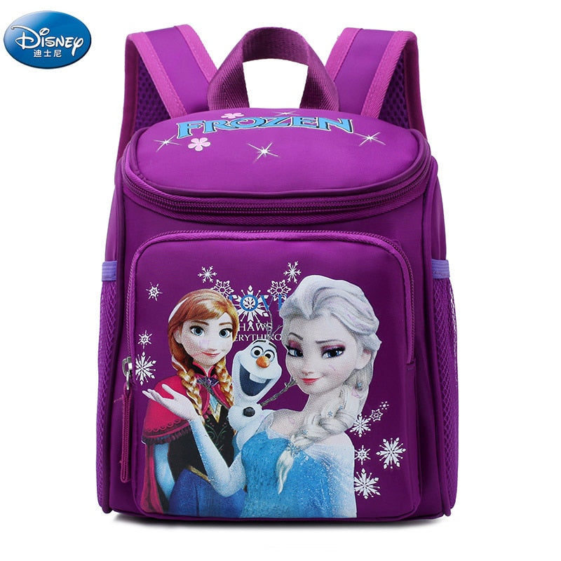 girls frozen elsa annaSnow Queen princess Plush Backpacks kids disney School Bag Breathable backpack