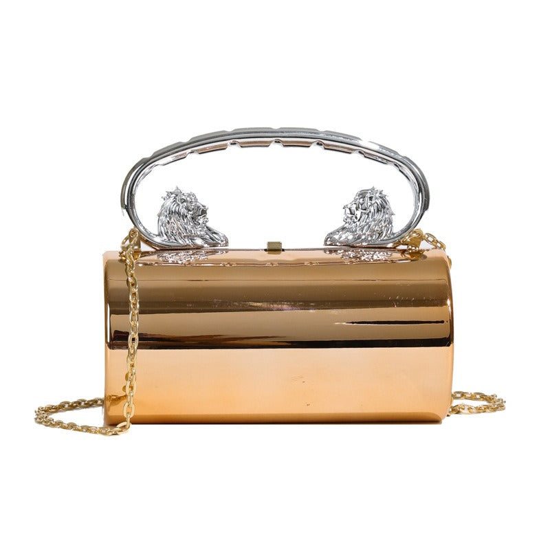 Sac à main tendance pour femme, sac polyvalent en acrylique de couleur unie, sac à bandoulière avec chaîne