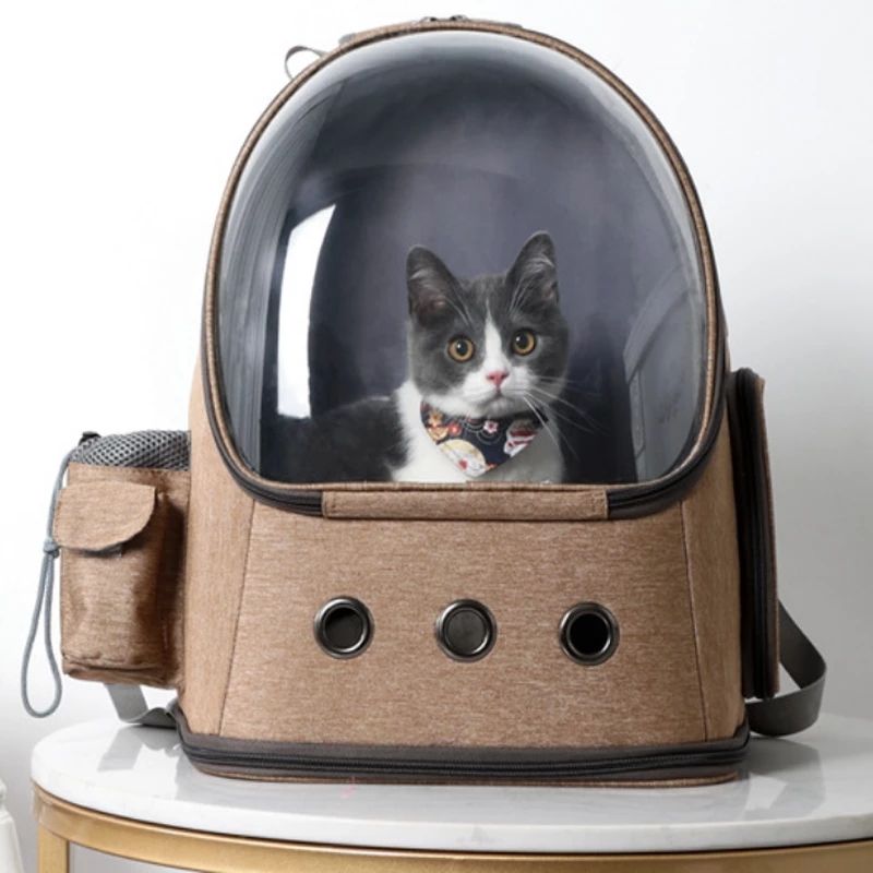 Sac à dos pour chat Pet Space, sac transparent et respirant, sac pliable pour chien