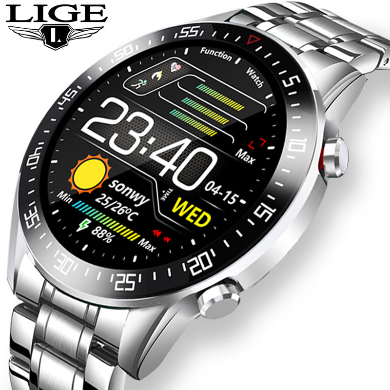 Montre connectée multifonctionnelle avec détection de la fréquence cardiaque, de la pression artérielle et de l'oxygène dans le sang