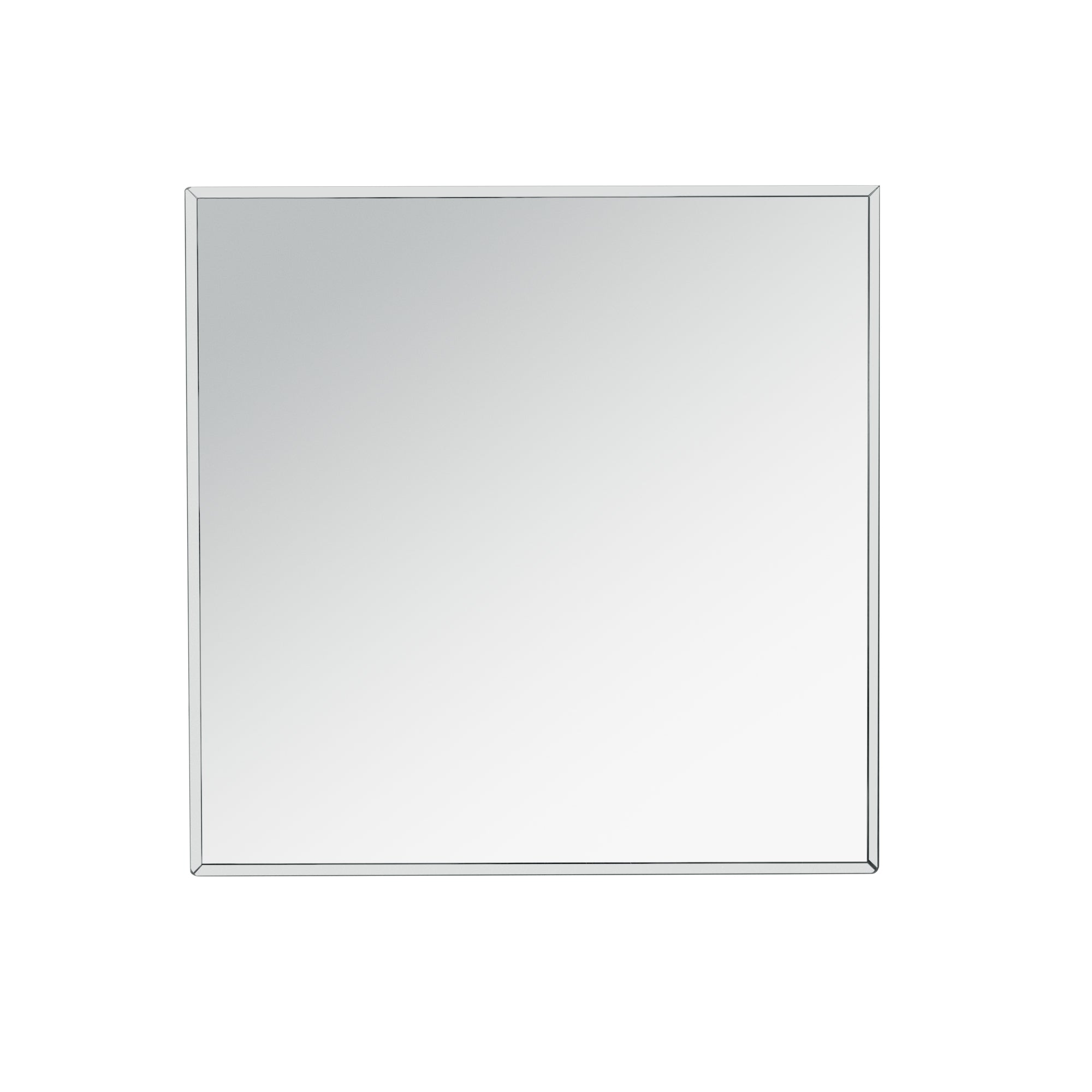 Table d'appoint carrée en miroir argenté U-Can de 13,8 po, table d'appoint moderne avec diamant concassé pour le salon, aucun assemblage requis
