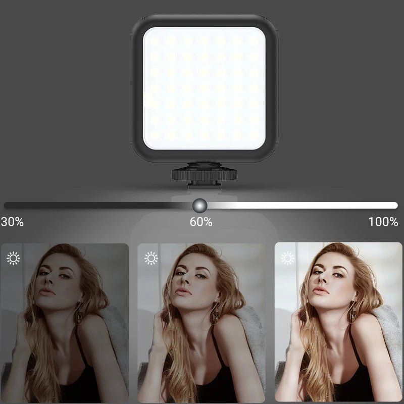 Kit de vlogging sans fil MAMEN, trépied pour téléphone avec microphone cravate, lumière LED pour iPhone, Android, smartphone, boîte à outils de diffusion en direct