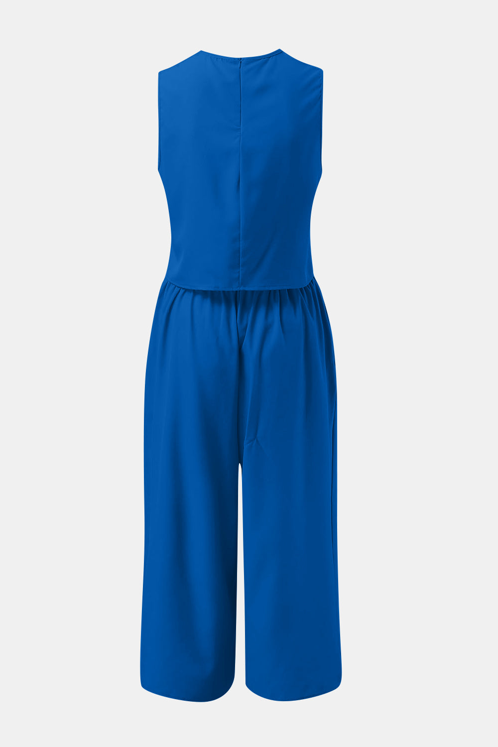 Ensemble haut à col rond et pantalon large