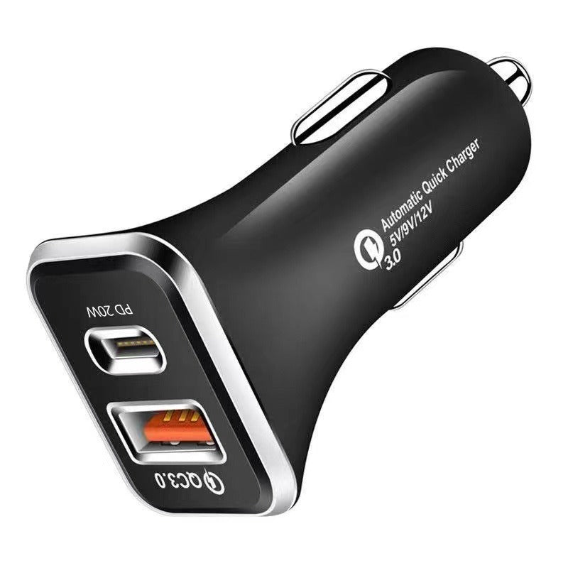 Chargeur de voiture PD TYPE-C, charge rapide, tête de charge de voiture, chargeur 18 W certifié CE QC3.0