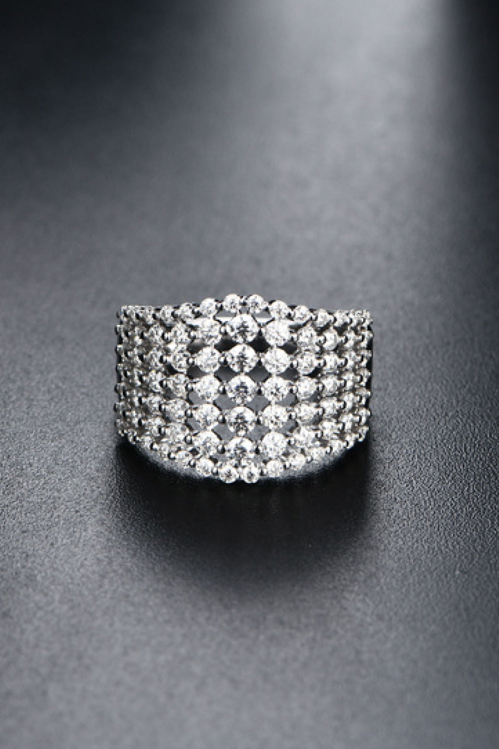 Bague en argent sterling 925 avec moissanite de 1,21 carat
