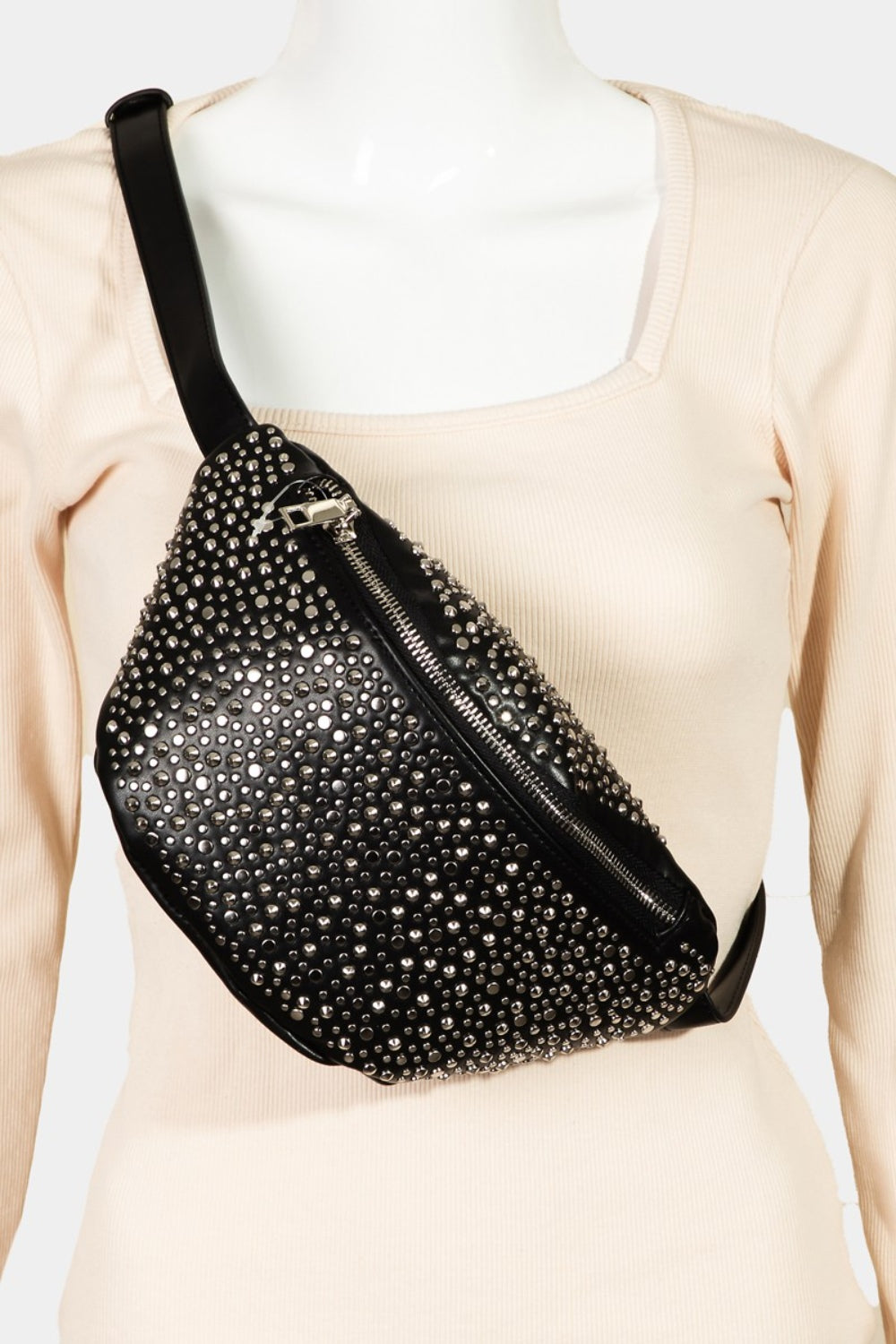Sac bandoulière clouté Fame