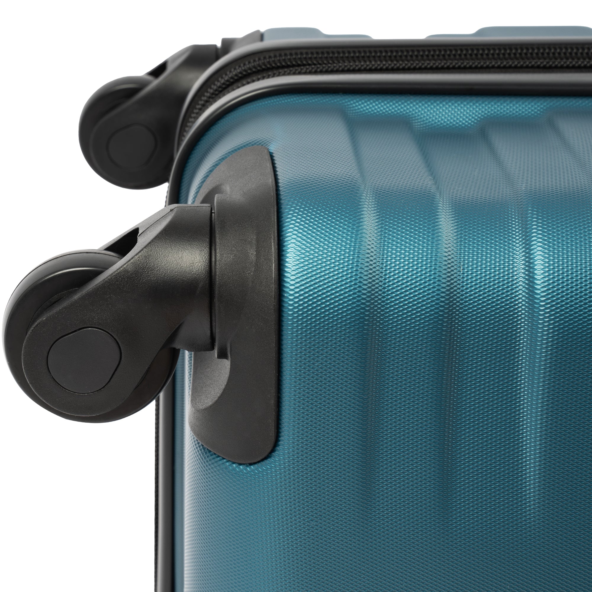 Ensemble de 3 valises rigides à roulettes avec serrure TSA, légères, 50,8 cm, 61 cm, 71 cm, bleu marine + ABS