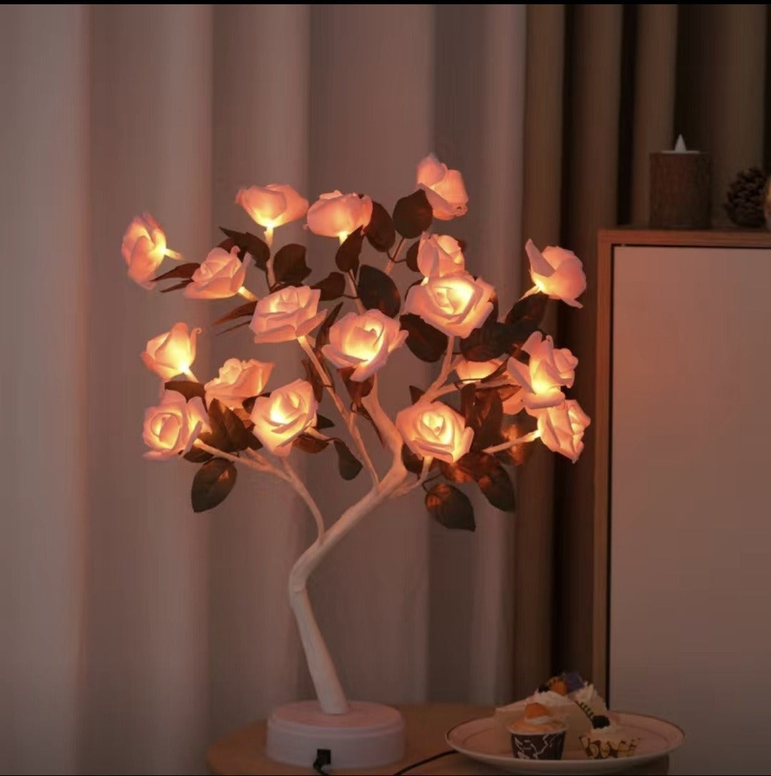 Nouvelle lampe LED pour arbre Sakura Rose Light Veilleuse décorative