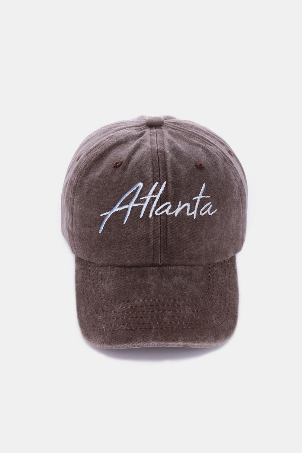 Casquette de baseball brodée Zenana Washed ATLANTA