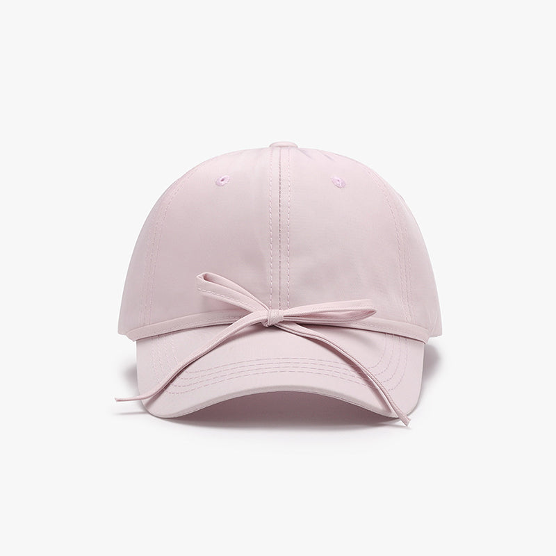 Casquette de baseball en coton avec nœud noué