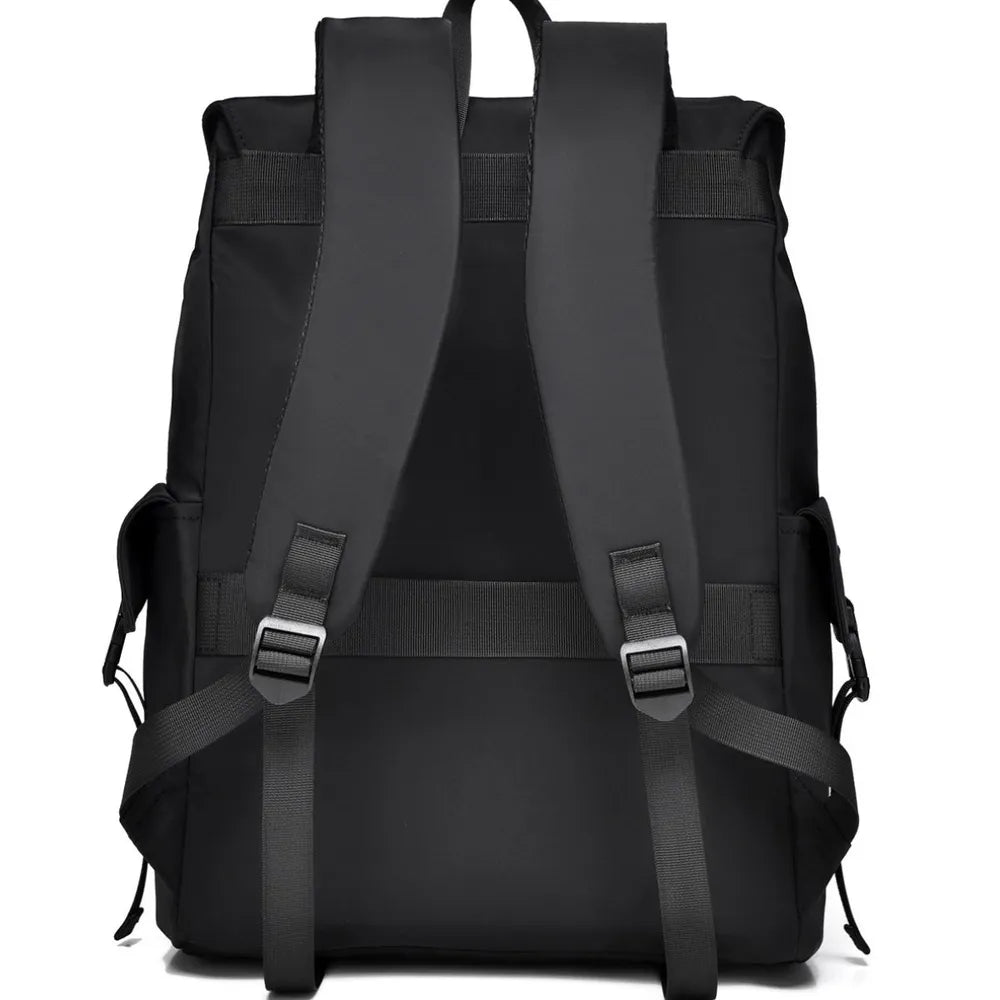 PU Leather Multi-Pockets Adjustable Strap Backpack Bag