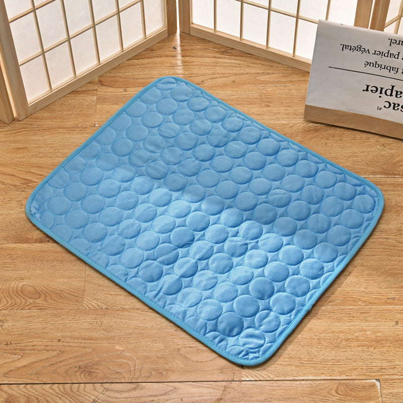 Tapis de refroidissement d'été pour animaux de compagnie, tapis pour chien, tapis en soie glacée, tapis rafraîchissant pour chat