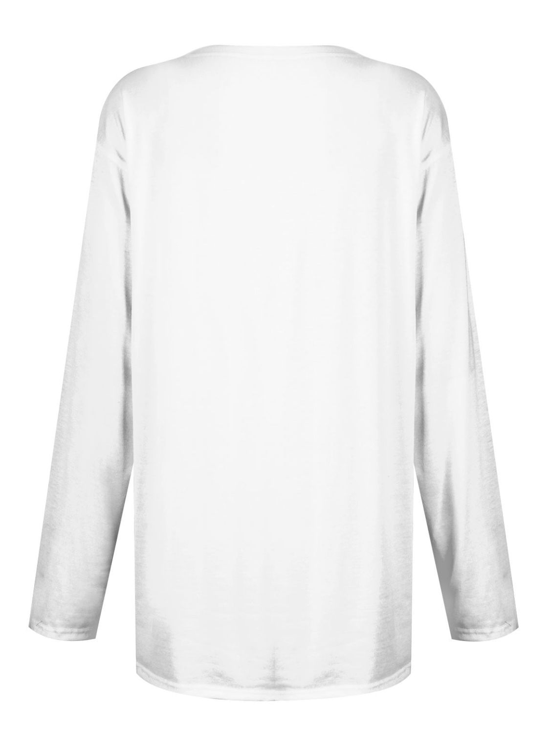 T-shirt à manches longues et col rond avec poches