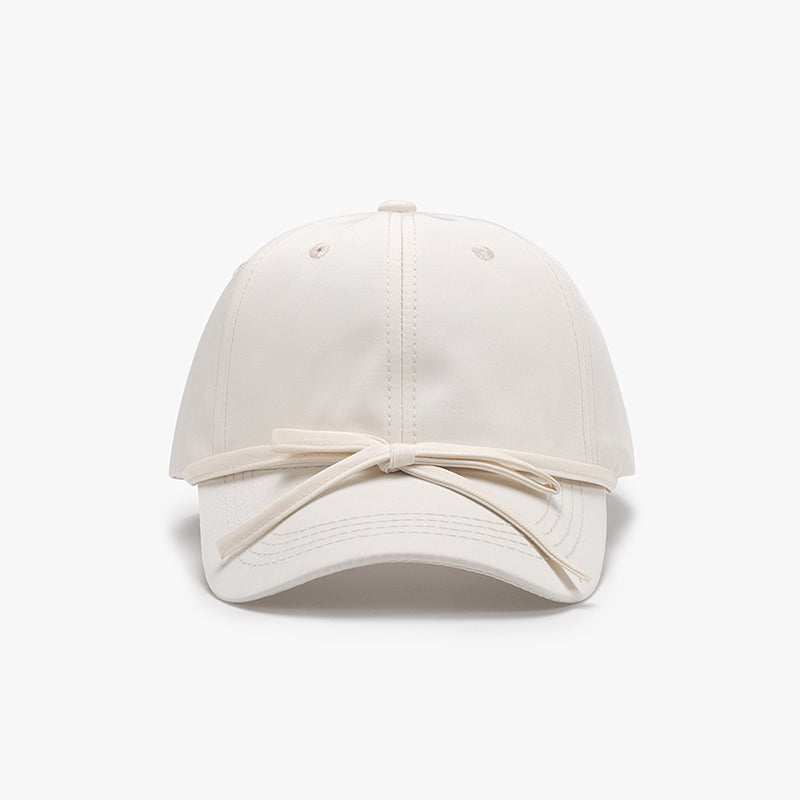 Casquette de baseball en coton avec nœud noué