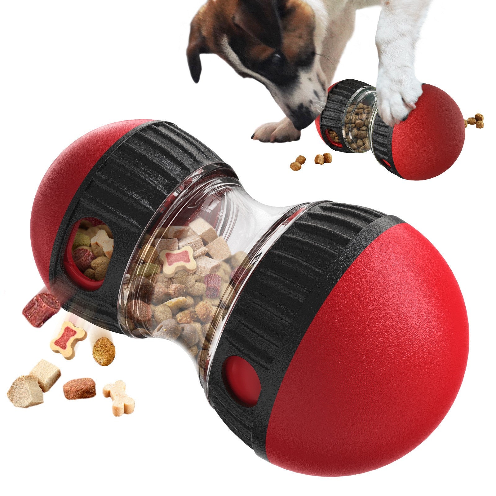 Jouet pour chien Slow Food à boule roulante et à alimentation lente