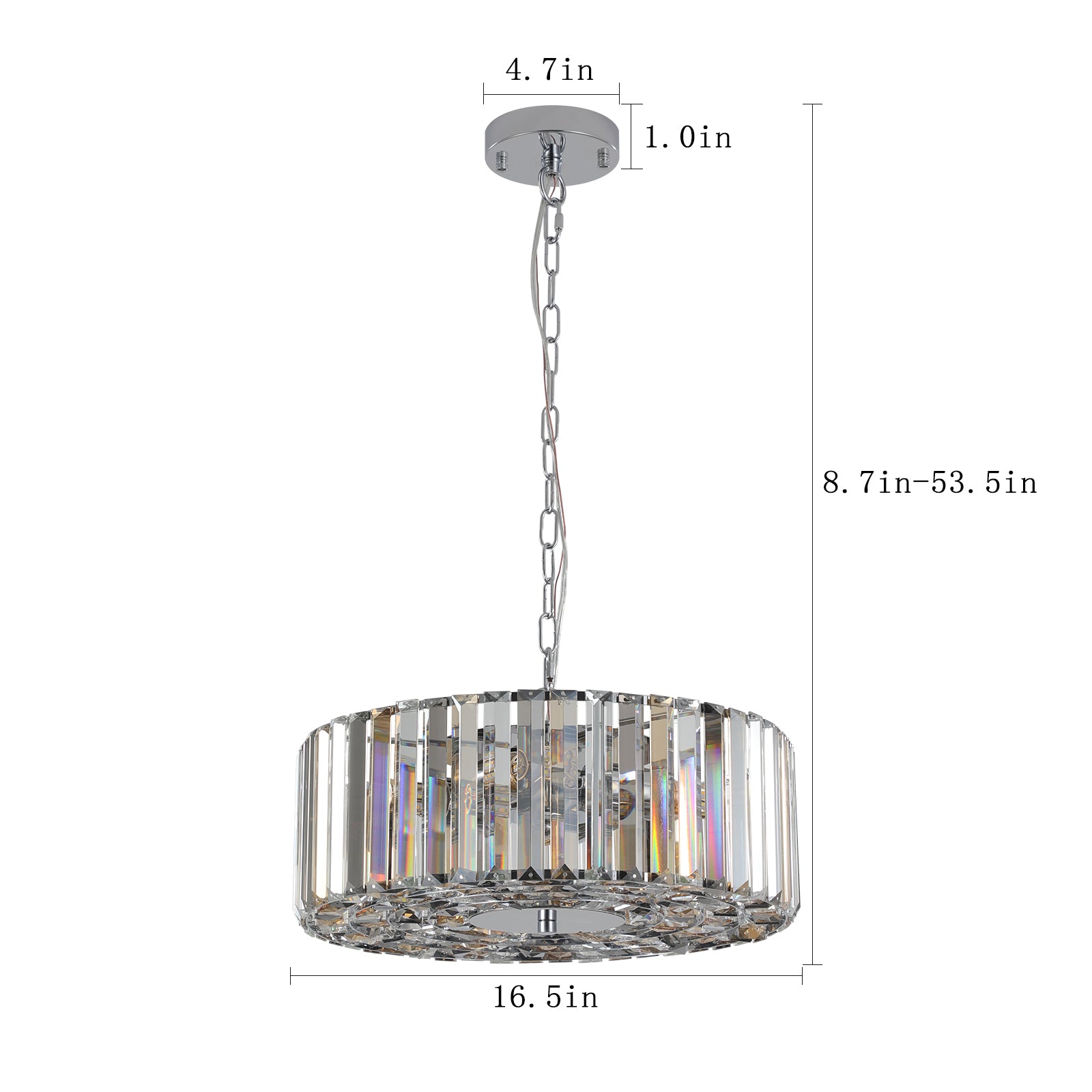 Lustre en cristal moderne pour salon, lampe ronde en cristal, luminaire décoratif de luxe pour la maison