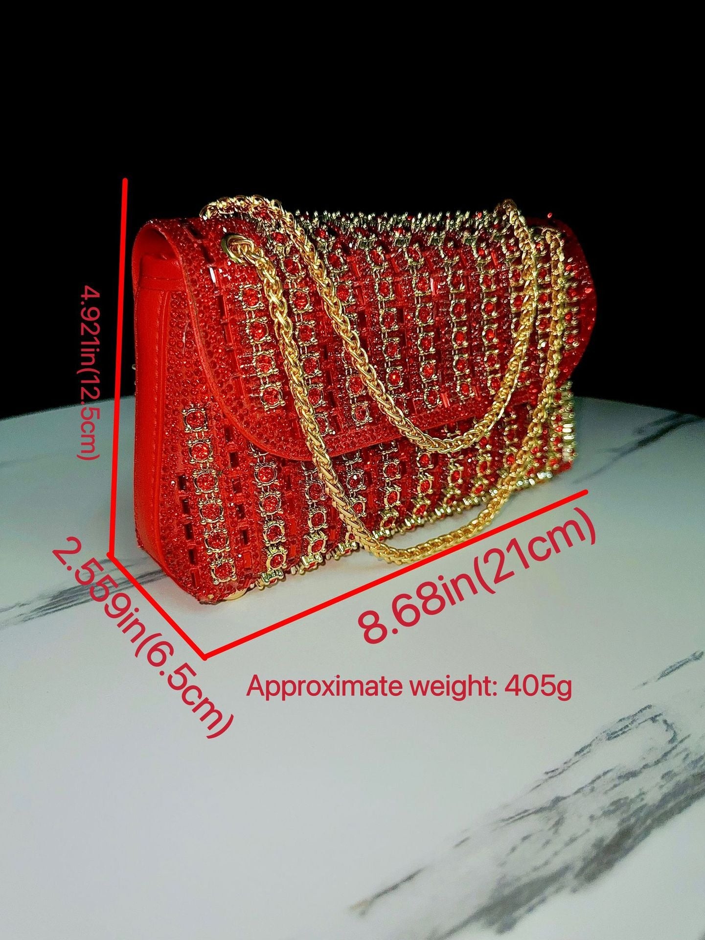 Nouvelle robe de soirée, mondaine, sac à main en strass, sac cheongsam à chaîne sertie de diamants, bandoulière, sac de banquet, sac à main pour femme