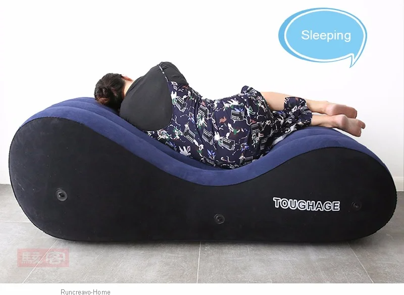 Canapé-lit gonflable polyvalent et confortable pour adultes, chaise longue pour le sexe
