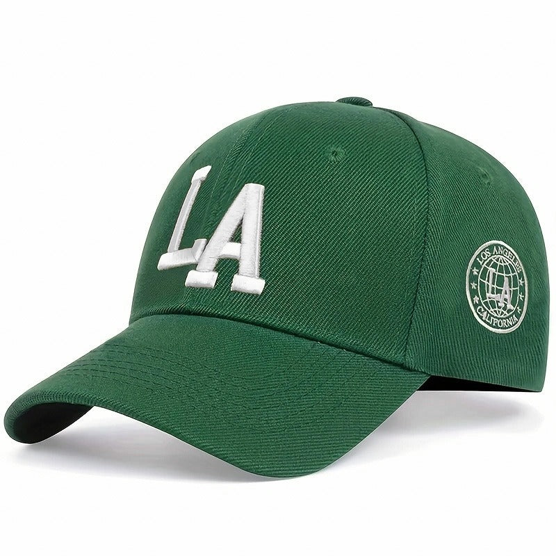 Casquettes de baseball LA brodées en 3D pour hommes et femmes, protection solaire d'extérieur, casquettes à languette de canard rigides